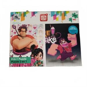 Disney‎ Wreck-It Ralph 2 Puzzle 2-in-1 Set Ralph Breaks The Internet Metallic